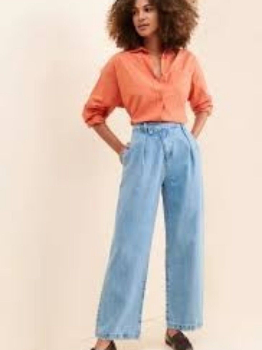 Grey Lab Light Wash Wide Leg Crossover Jeans. Nwot. Size 28.